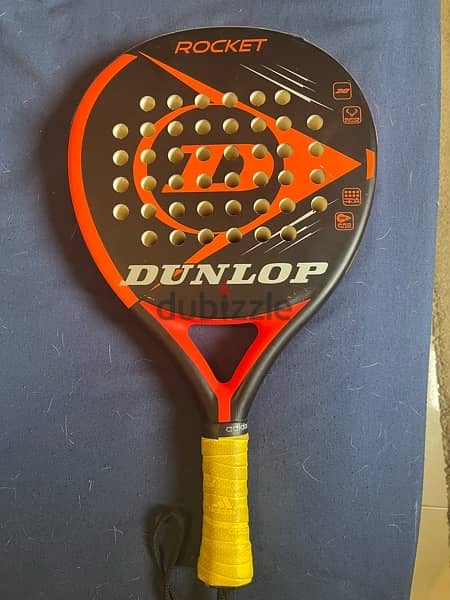 Dunlop padel racket with overgrip & protection 3