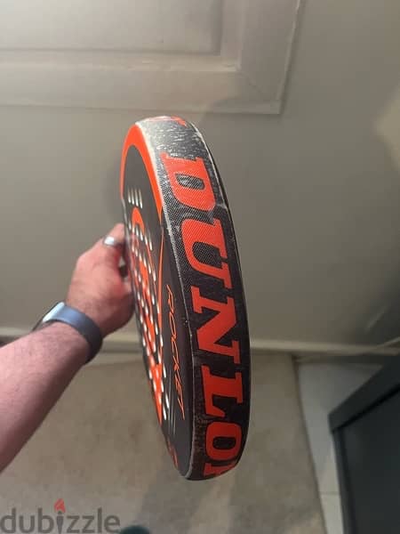 Dunlop padel racket with overgrip & protection 4