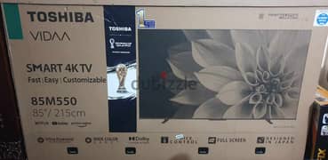 شاشة توشيبا 4K سمارت 85 بوصة VIDAA Ultra Slim 85M550 0