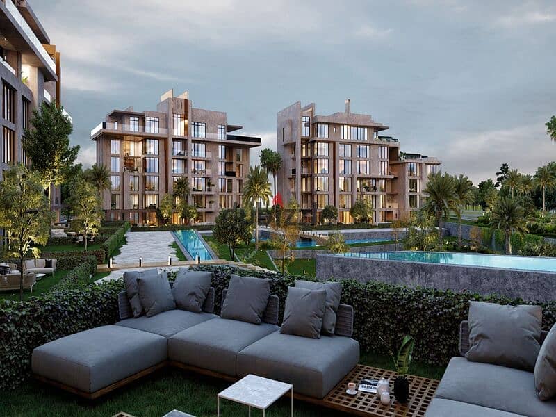 Apartment for sale in O West Compound - West of Orascom View, very special   Landscape + Crystal Lagoon landscape & lagoon 17