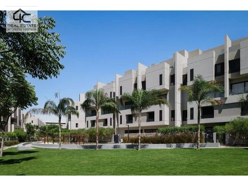 In installments, a middle townhouse with penthouse semi finished with prime view in Al Burouj  Compound 0