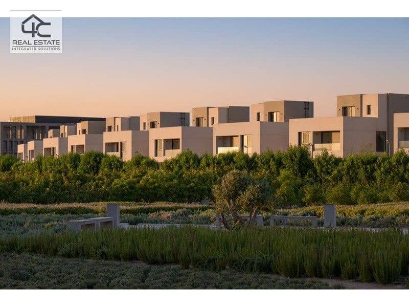 In installments, a middle townhouse with penthouse semi finished with prime view in Al Burouj  Compound 1