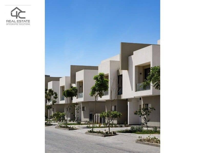 In installments, a middle townhouse with penthouse semi finished with prime view in Al Burouj  Compound 6