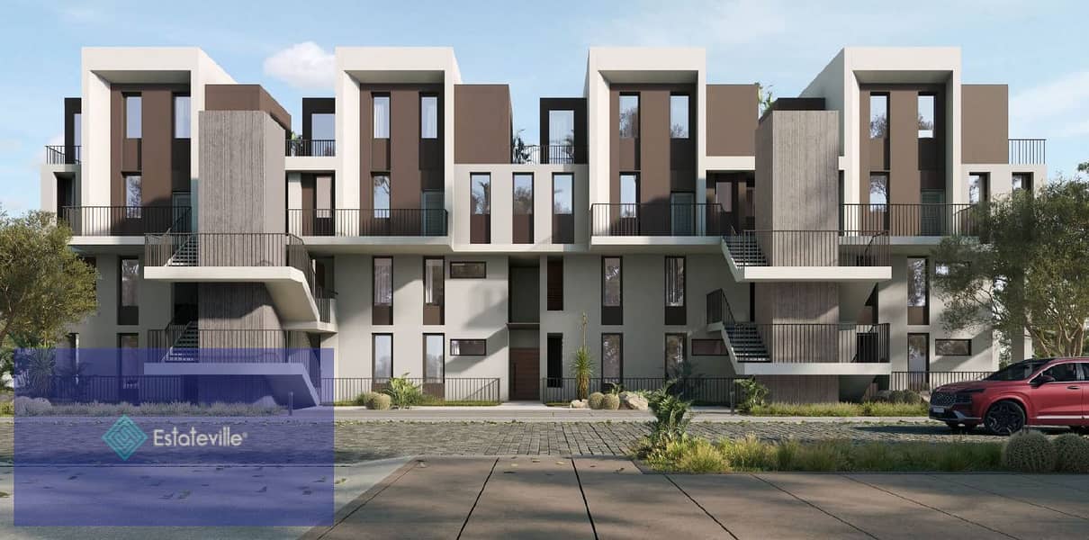 Duplex finished with air conditioners for sale in Solana East Compound in the Fifth Settlement in installments over 8 years Ora Naguib Sawiris Company 4