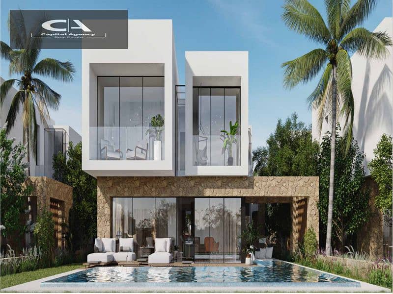 Own a chalet in Ras El Hekma with a 10% down payment and cash discount 29% , fully finished, in  Azha North 4