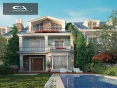 Apartment with garden for sale in Mountain View, New Cairo, in *Aliva* Compound |  5% down payment | cash dis 20%