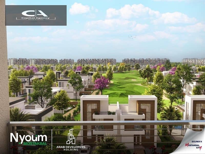 Apartment for sale directly on the golf course in Mostakbal City With only  5 % down payment - Special discount on cash 30% 9