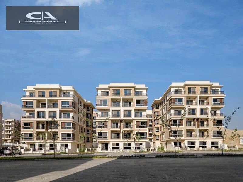 With a 5% down payment, an apartment in a garden in Sarai Compound 42% cash discount and cash price installment over the longest payment plan 14