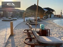 chalet with garden in Ras Al-Hekma with a view directly on the lagoon With only 5% down payment and for the first time, installments over 10 years