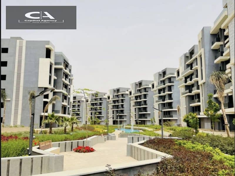 View Landscape apartment with immediate delivery in the heart of October With only 10% down payment  In Sun Capital Compound Special 40% cash discount 18