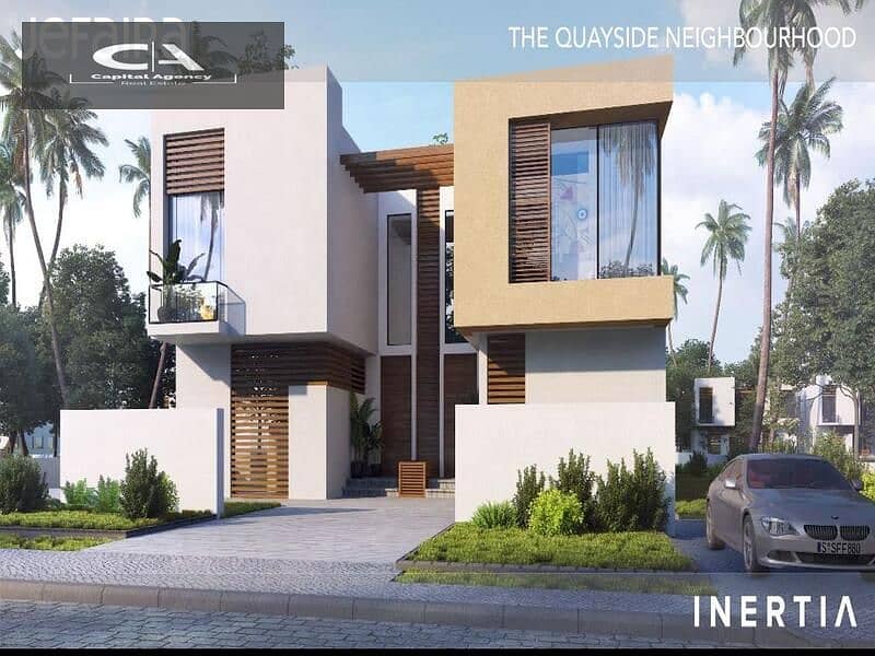 Chalet for sale, ground floor, garden, with 10% down payment, first row, on the Lagoon | In Ras Al-Hikma in Jefaira Fully finished | View on the sea * 23