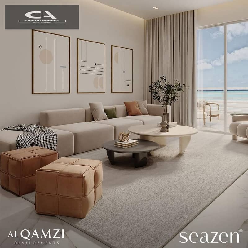 Own a twin house with a garden of 212 meters with a 24% discount on cash fully finished with a 10% down payment in the North Coast - Al Qamzi | Seaz 4