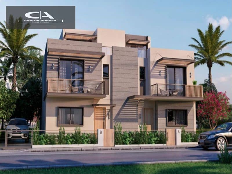 Twin house villa at new launch price in Hyde Park in Garden Lakes Compound in the heart of Zayed | With a 5% down payment At a special price 2