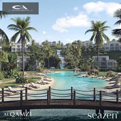 With a 10% down payment own a chalet with a view directly on the lagoon - fully finished with kitchen and air conditioners-Al-Qamzi real estate