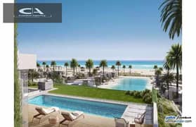 With a 30% cash discount own a 119-m chalet with a garden for the first time in Ras El Hekma with a5% down payment_Full finishing in Misr Italy_Solare