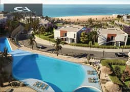 Own a twin house fully finished directly on the sea with a 33% discount on cash in Ain Sokhna & a 10% down payment in Majada El Galala _ Majada _ Iwan