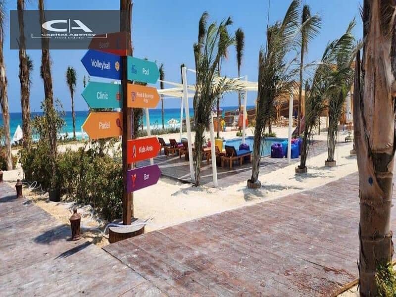 With a 5% down payment, own a fully finished chalet with garden, with a 31% cash discount and two years’ receipt in Ras El Hekma, North Coast - Cali C 5