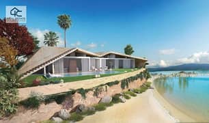 Chalet with the old price for quick sale in a prime location, double view directly on the lagoon, and chalet’s view is on the sea