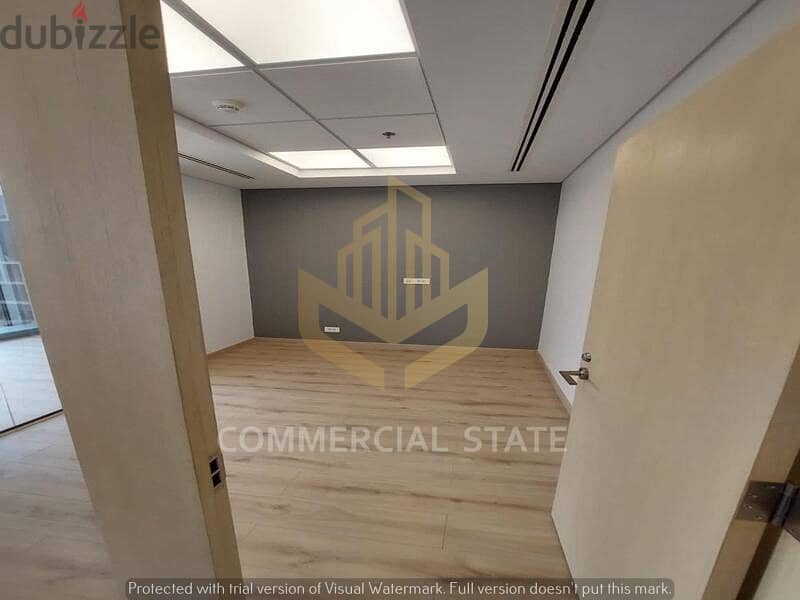 Finished Office at CFC for Rent 95m-مكتب جاهز للايجار في كايروفيستفال 3