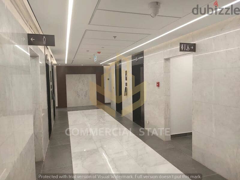 Finished Office at CFC for Rent 95m-مكتب جاهز للايجار في كايروفيستفال 7