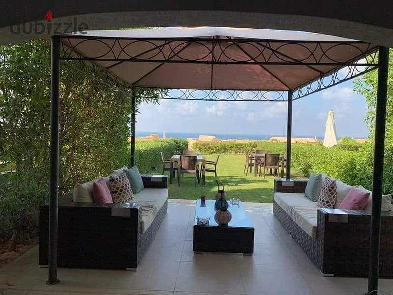 First row chalet overlooking the sea, finished, for sale, 110 sqm, in Telal Ain Sokhna 4