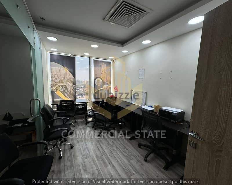 Finished Office at Trivium Square 65m for Rent-مكتب للايجار في ترفيوم 2