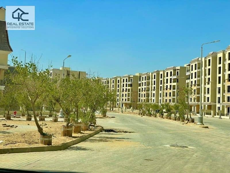 At the lowest price on the market, a nautical apartment with the best location, landscape view, in Sarai  Compound Mostakbal City 1