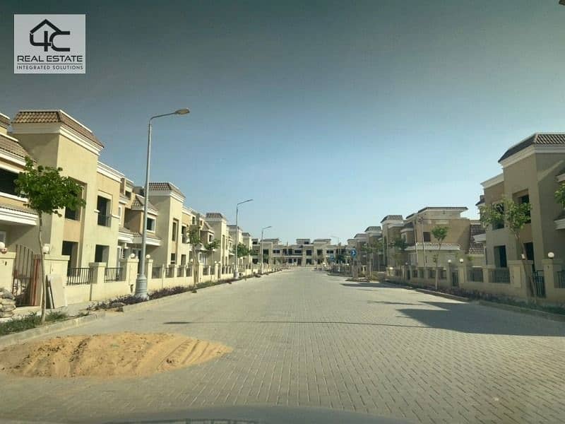 At the lowest price on the market, a nautical apartment with the best location, landscape view, in Sarai  Compound Mostakbal City 4