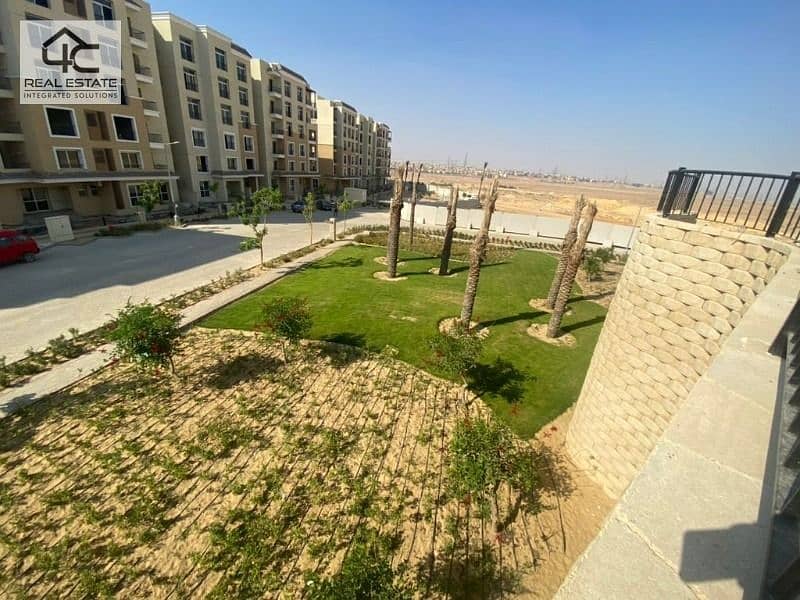 At the lowest price on the market, a nautical apartment with the best location, landscape view, in Sarai  Compound Mostakbal City 8