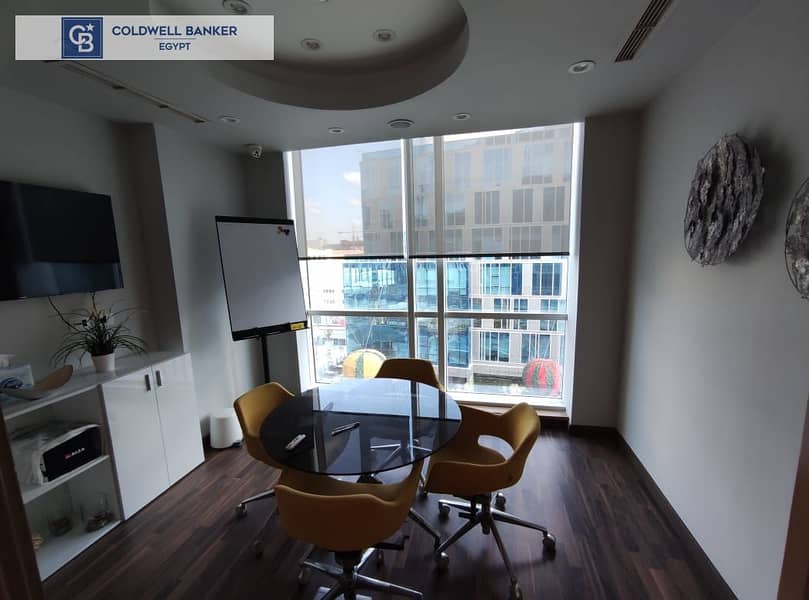 Ultra Super Lux Furnished Office for RENT  in Capital Business Park in El Sheikh Zayed 165 sqm- perfect for your business 1