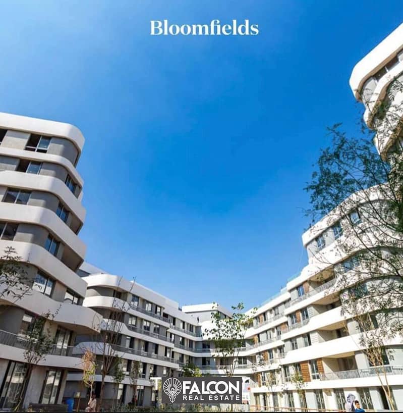 شقة أرضي بجاردن تشطيب كامل في التجمع الخامس في كمبوند بلوم فليدز Bloomfields 12