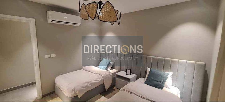 Apartment for sale ready for inspection finished with air conditioners in Village West Sheikh Zayed Dorra Company next to Cairo Gate Emaar Misr 2