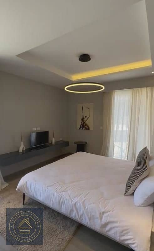 Two Bedrooms Apartment for sale with only 910k down payment and quarterly 182k over 10 years at Lugar Sheikh Zayed , 5 minutes from Beverly Hills 7