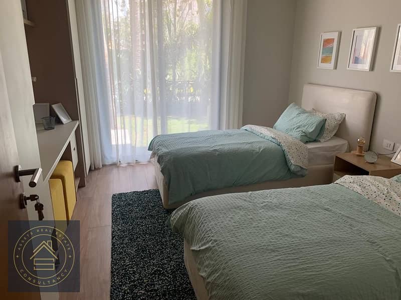 Two Bedrooms Apartment for sale with only 910k down payment and quarterly 182k over 10 years at Lugar Sheikh Zayed , 5 minutes from Beverly Hills 10