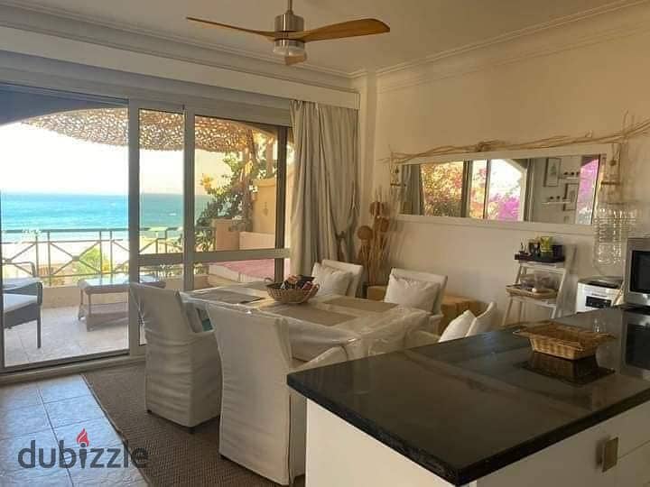 بنص الثمن شاليه 112م بجاردن للبيع في الساحل  View on the sea, 112m chalet with garden for sale 2