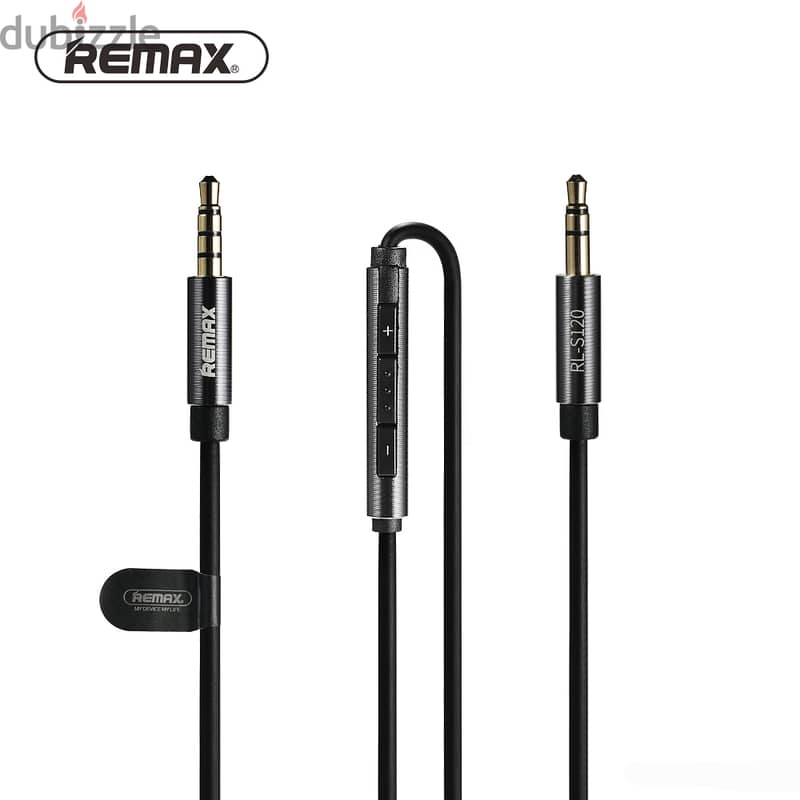 Remax aux 3.5mm smart audio cable-Black 2