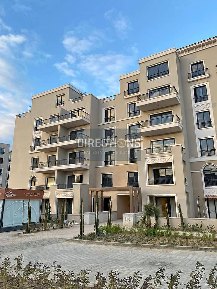 شقة متشطبة بالتكيفات للبيع بقلب الشيخ زايد بكمبوند فيلدج ويست | village west | من شركة الدرة dorra 4