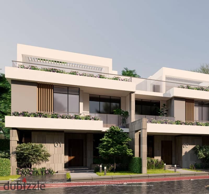 Town villa 275 meters for sale in Talda Compound Mostakbal City with installments over 9 years 5