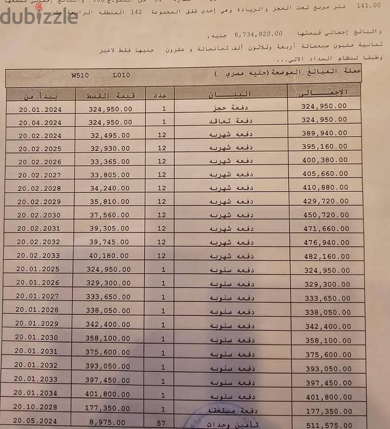 شقه 140م للبيع  فى مدينتى B14 مقدم واقساط على 10 سنوات فيو مجرى السيل 1