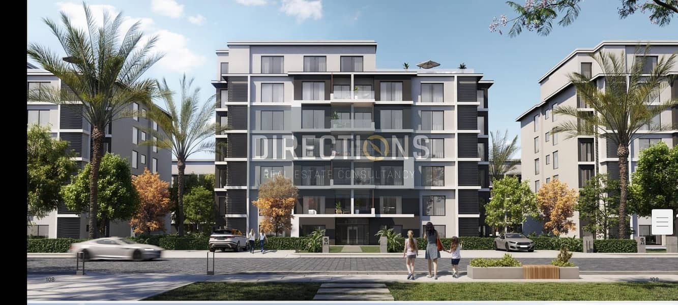 Early Delivery Apartment for sale direct beside | Hassan Allam Swanlake | in front of El-Rehab in | Creek Town | Compound  in instalments over 6years 7