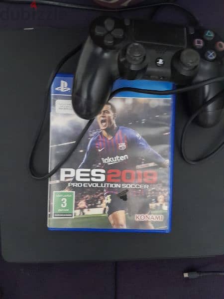 Playstation 4 Slim 1TB + 1 controller + pes 2019 cd 0