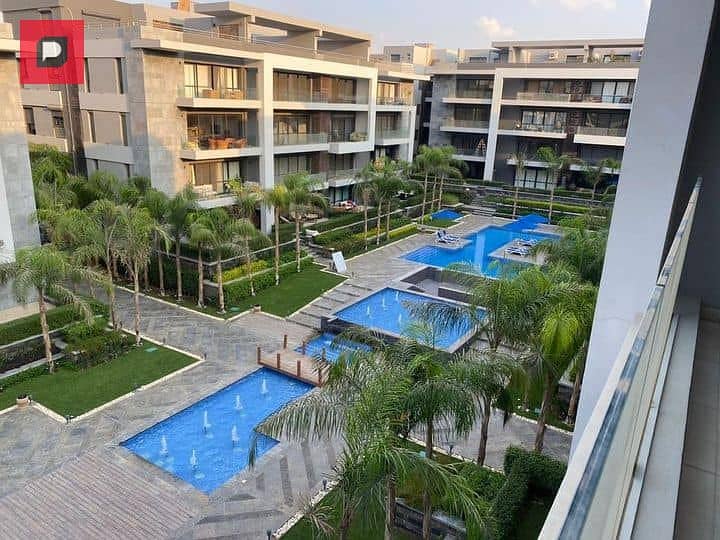 Apartment for sale in the Fifth Settlement in installments, El Patio Oro Compound, from La Vista Company, with a 20% discount 1