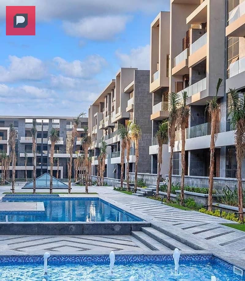 Apartment for sale in the Fifth Settlement in installments, El Patio Oro Compound, from La Vista Company, with a 20% discount 18