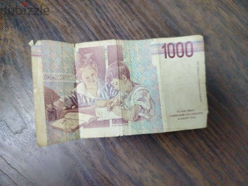 ١٠٠٠ ليرة إيطالية - 1000 Italian lira 1