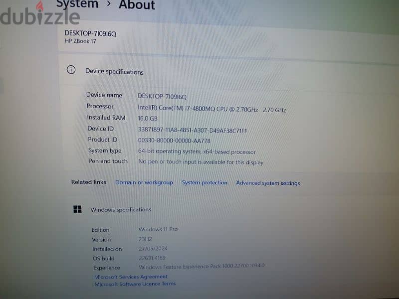 hp zbook 17 للبيع 1