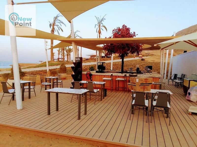 With 0% down payment, receive a fully finished chalet overlooking the sea in The Groove Village in Ain Sokhna 9