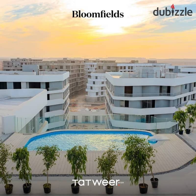 Fully Finished Apartment with a 5% Down Payment in the Best Location in Future City, near Madinaty and the airport, in Bloomfields Compound by Tatwer 11