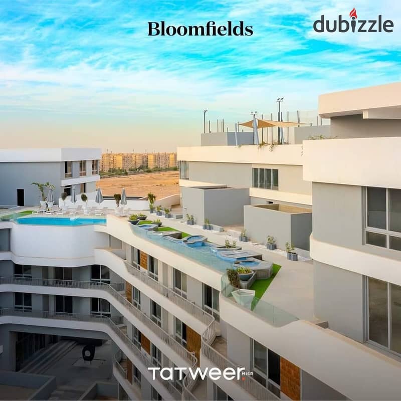 Fully Finished Apartment with a 5% Down Payment in the Best Location in Future City, near Madinaty and the airport, in Bloomfields Compound by Tatwer 5