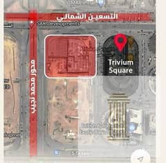 office in a prime location in a residential area in the 90th North area directly and Mohamed Negm Axis next to Trivium Mall