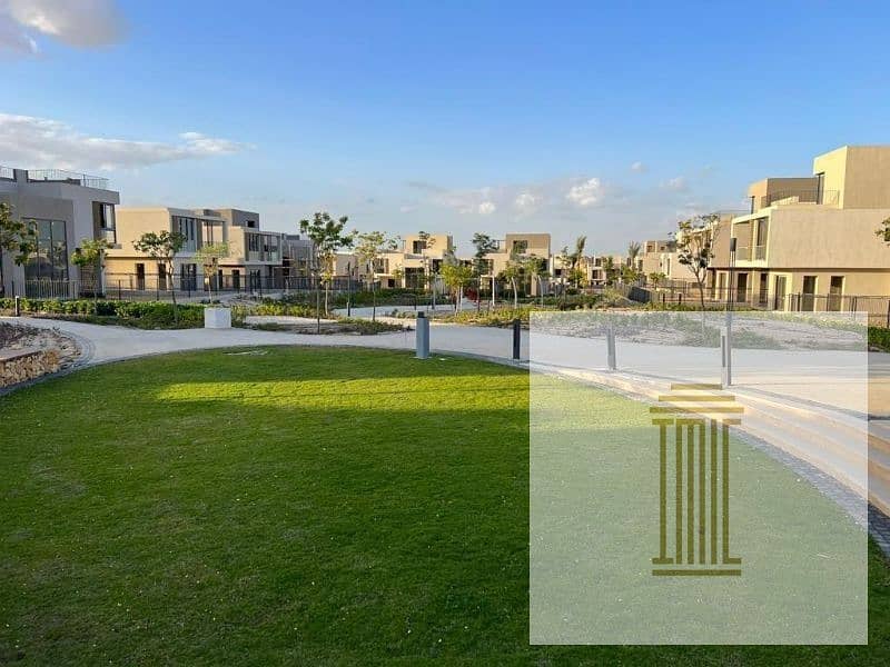 Stand-alone villa, ultra super luxury finishing, 392 meters, with private pool, wide garden view, 5 rooms, 5% down payment, 10-year installment 6